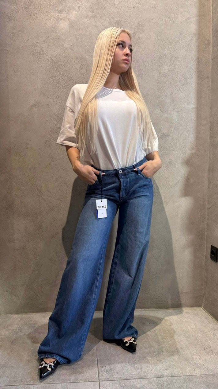 MELANIE WIDE LEG JEANS - Vesta Donna