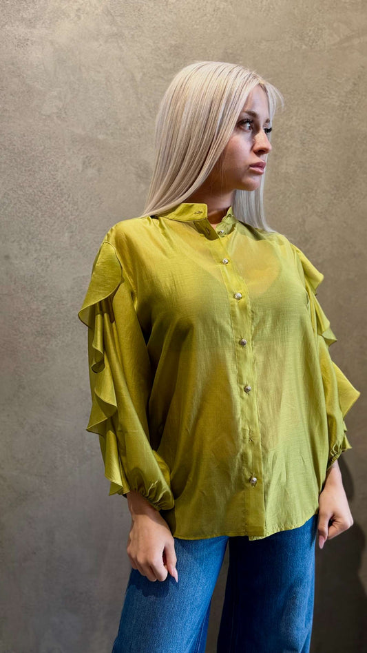 OCEAN MIRAGE SHIRT LIME