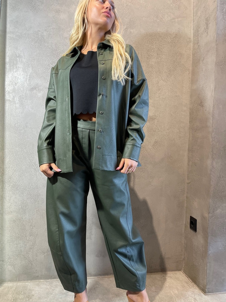 GRACIE SHIRT KHAKI - Vesta Donna