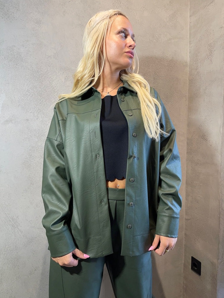 GRACIE SHIRT KHAKI - Vesta Donna