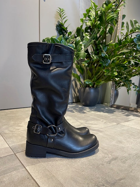 Italians NERO BIKER  BOOTS - Vesta Donna