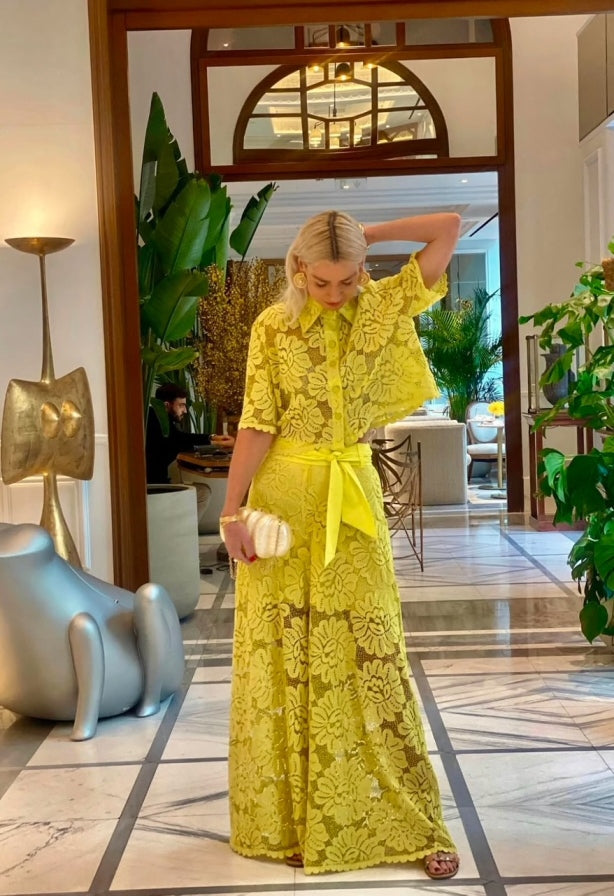 LACE SET YELLOW - Vesta Donna