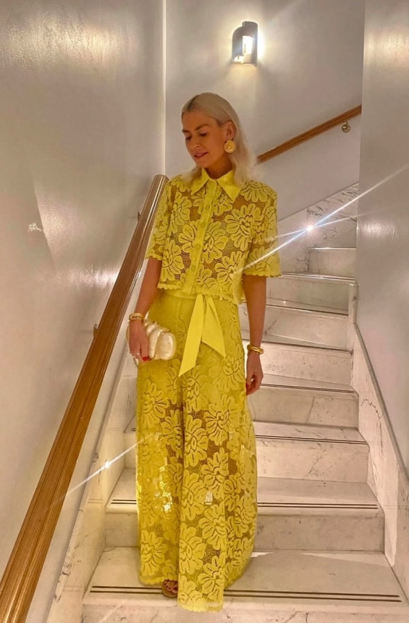 LACE SET YELLOW - Vesta Donna