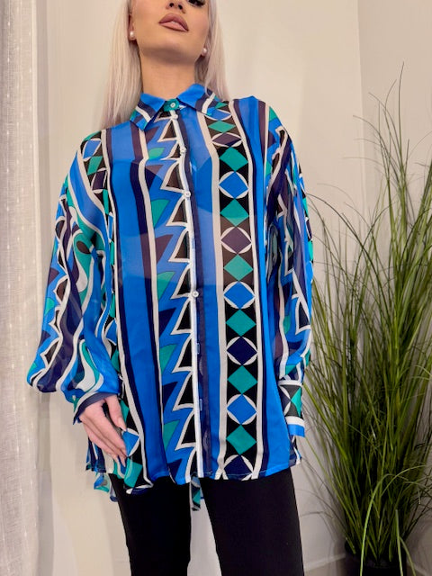 DELILAH SHIRT BLUE - Vesta Donna
