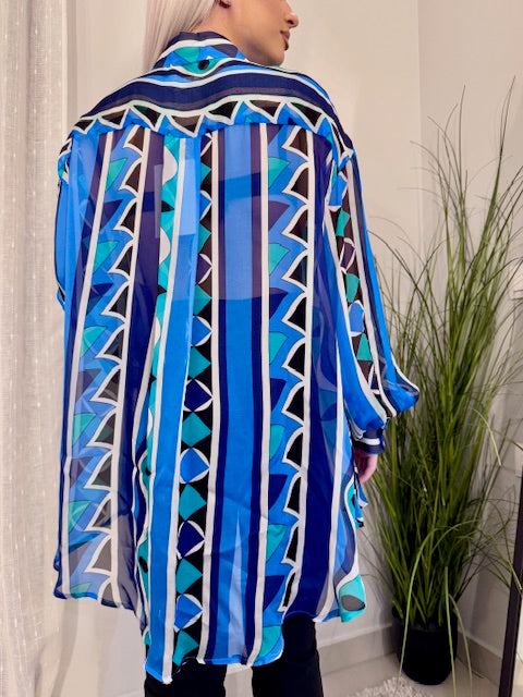 DELILAH SHIRT BLUE - Vesta Donna