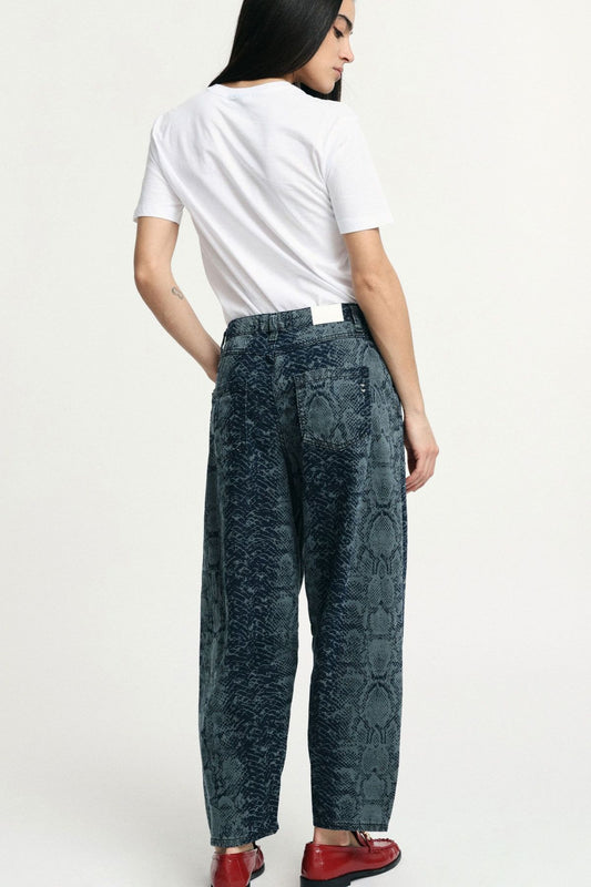 BLUE SNAKE JEANS