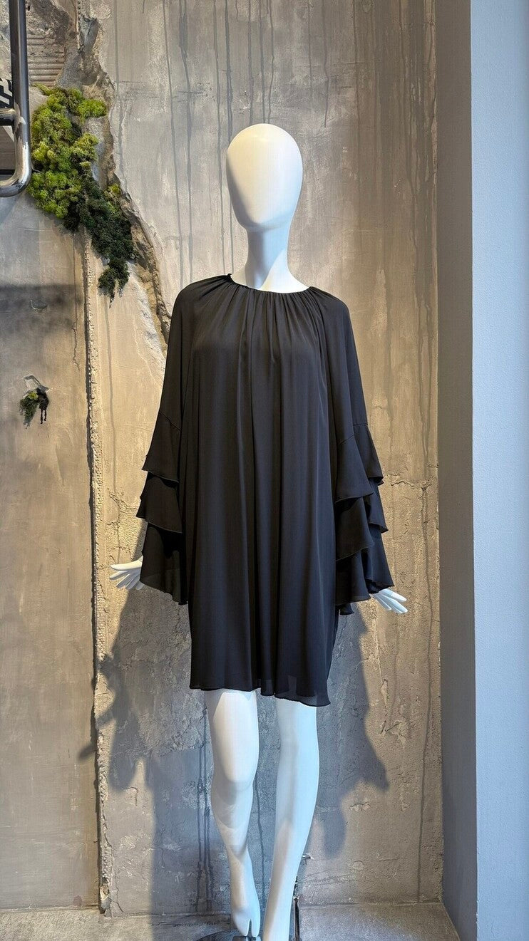 JENNA SHORT DRESS BLACK - Vesta Donna