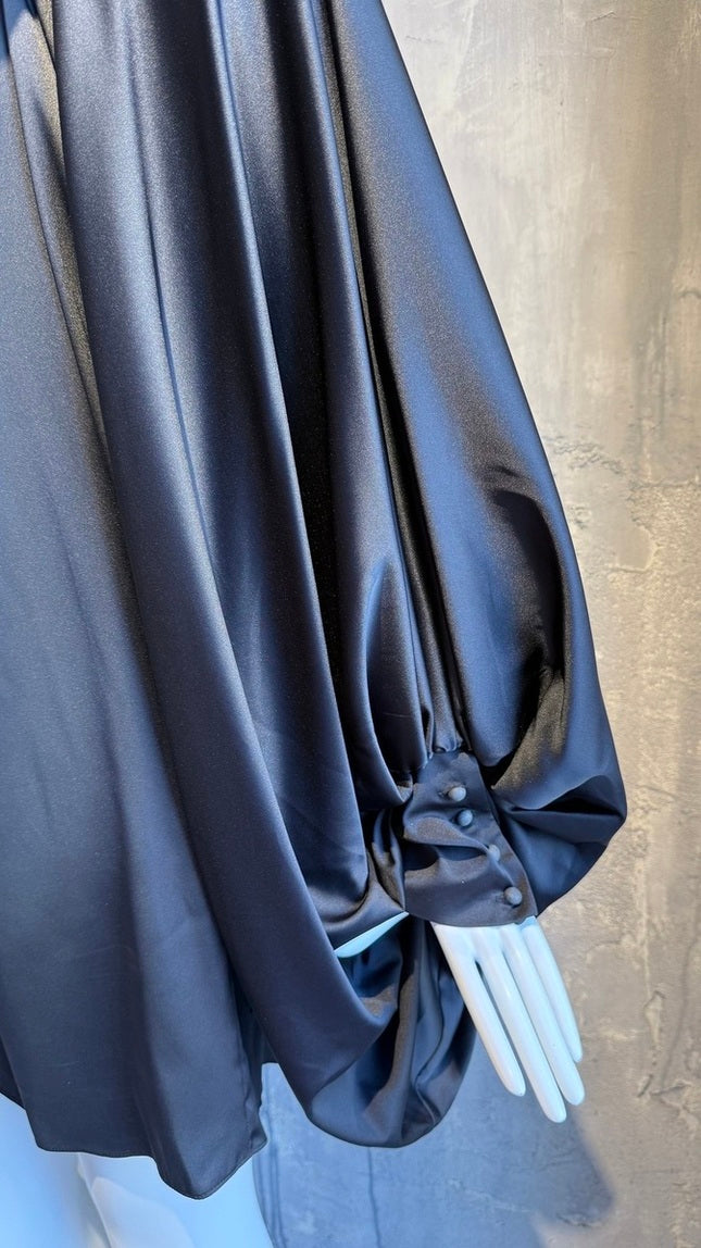 JUDY SHORT DRESS BLACK - Vesta Donna