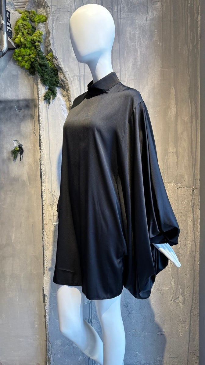 JUDY SHORT DRESS BLACK - Vesta Donna