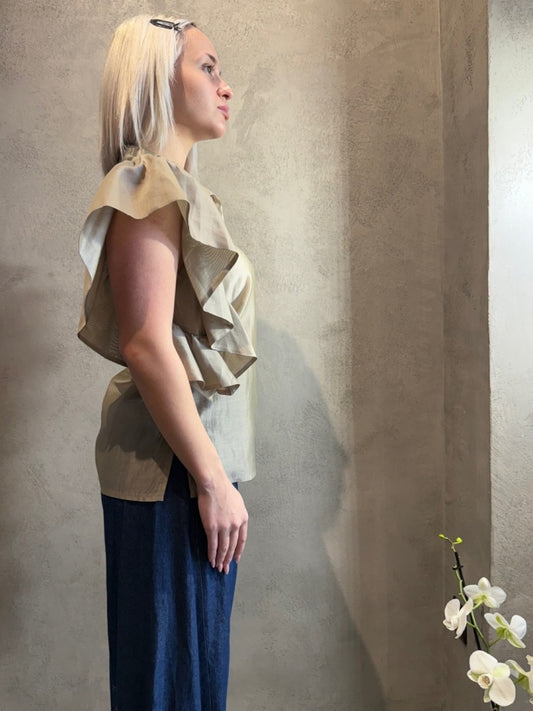 VERONICA SHIRT STONE - Vesta Donna