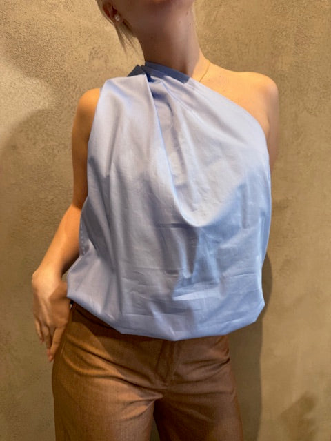 KRISSY TOP LIGHT BLUE - Vesta Donna