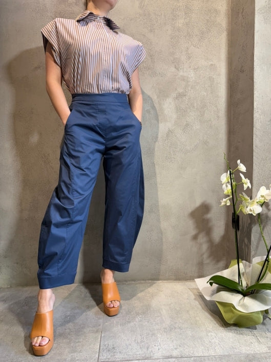 MERRIE PANTS NAVY BLUE - Vesta Donna