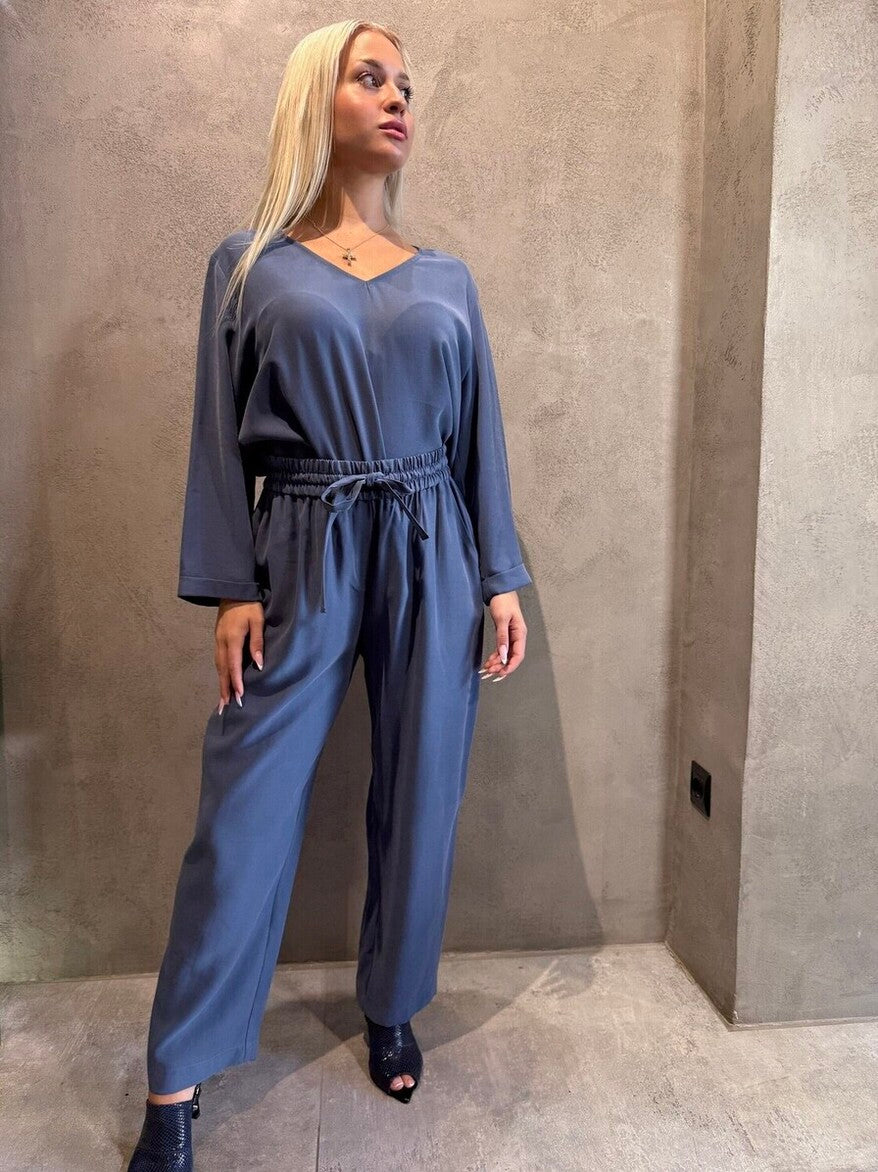 TRUDY PANTS BLUE - Vesta Donna