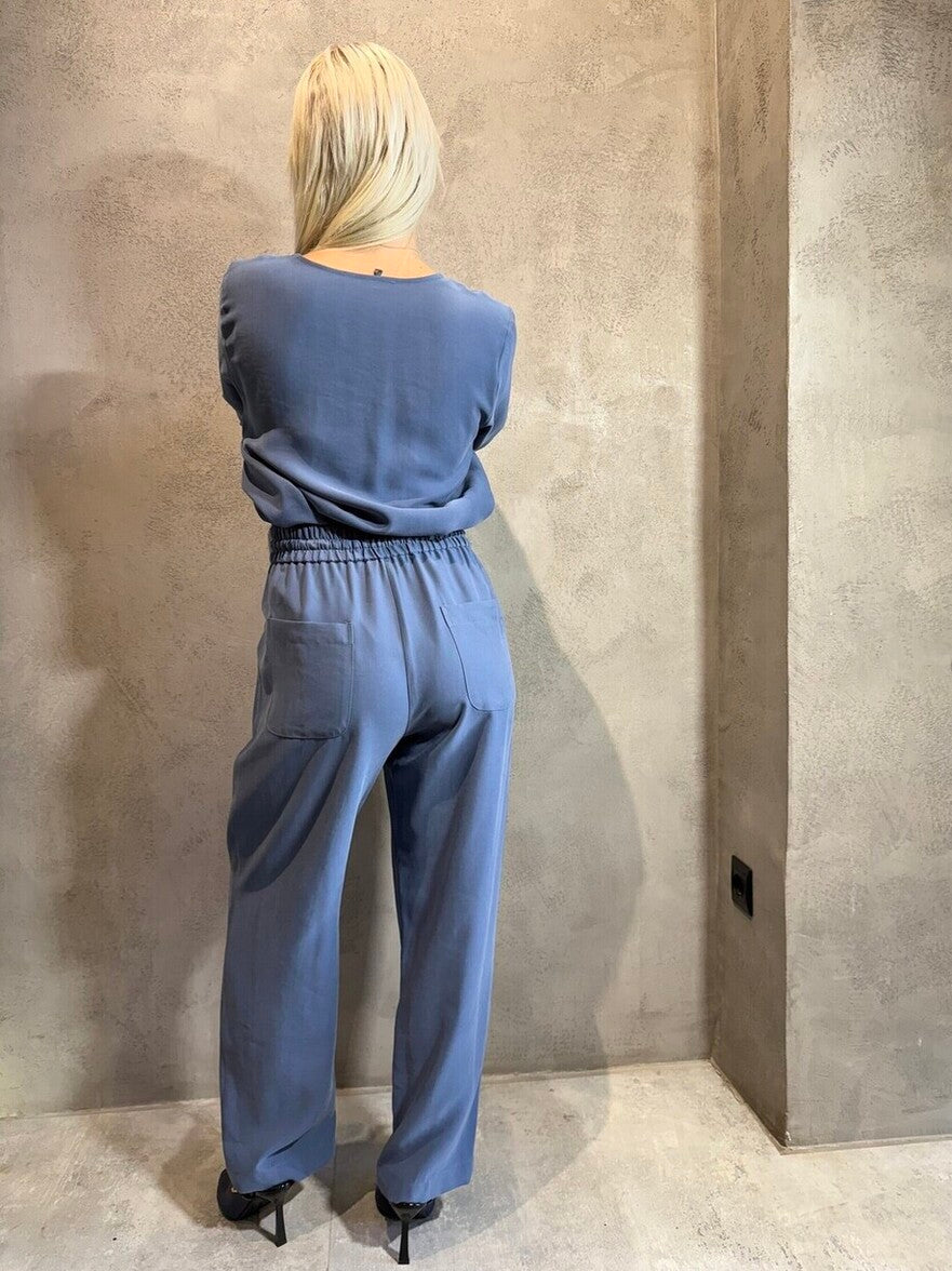 TRUDY TOP BLUE - Vesta Donna