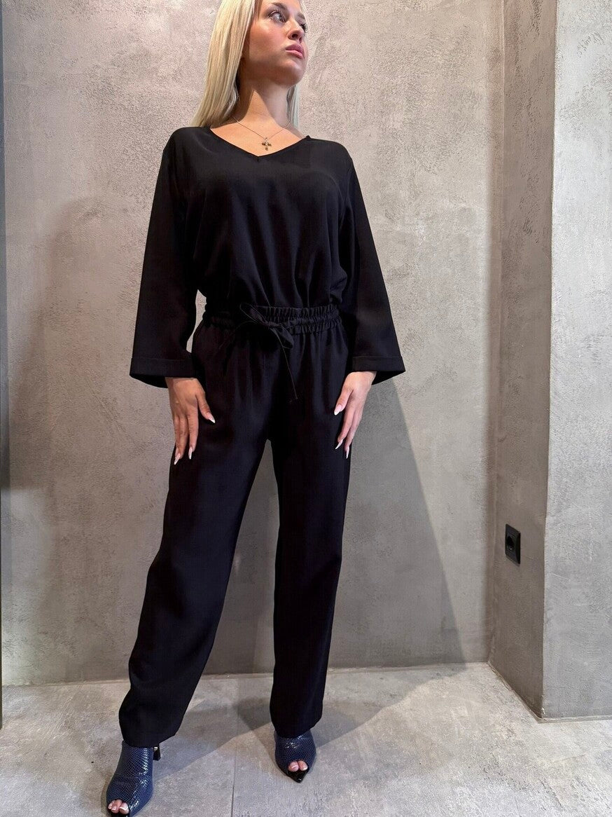 TRUDY TOP BLACK - Vesta Donna