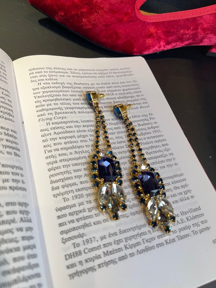 Vesta Donna  ΚΡΕΜΑΣΤΑ ΣΚΟΥΛΑΡΙΚΙΑ ΜΕ ΜΠΛΕ ΣΤΡΑΣ - Vesta Donna