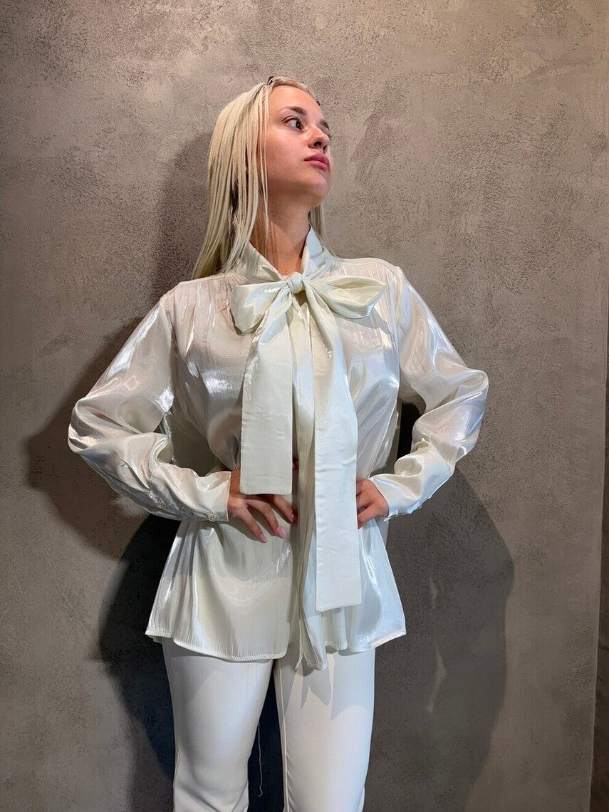 BRIGHT SHIRT ECRU - Vesta Donna