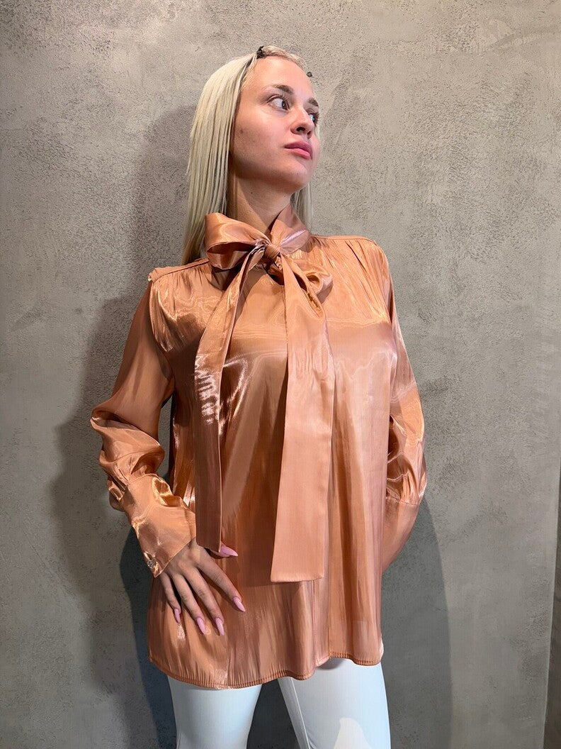BRIGHT SHIRT NUDE - Vesta Donna