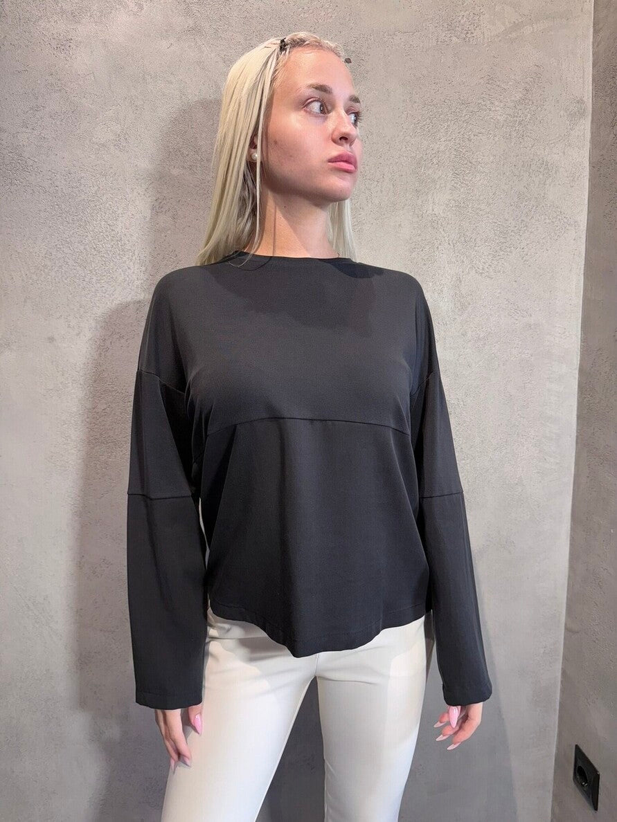 DENNY TOP BLACK - Vesta Donna