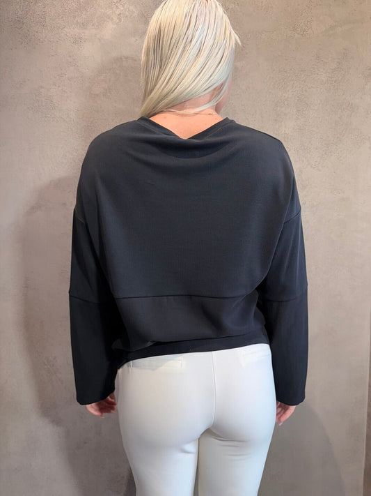 DENNY TOP BLACK - Vesta Donna