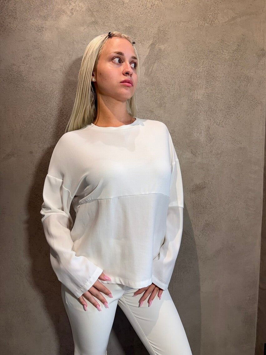 DENNY TOP ECRU - Vesta Donna