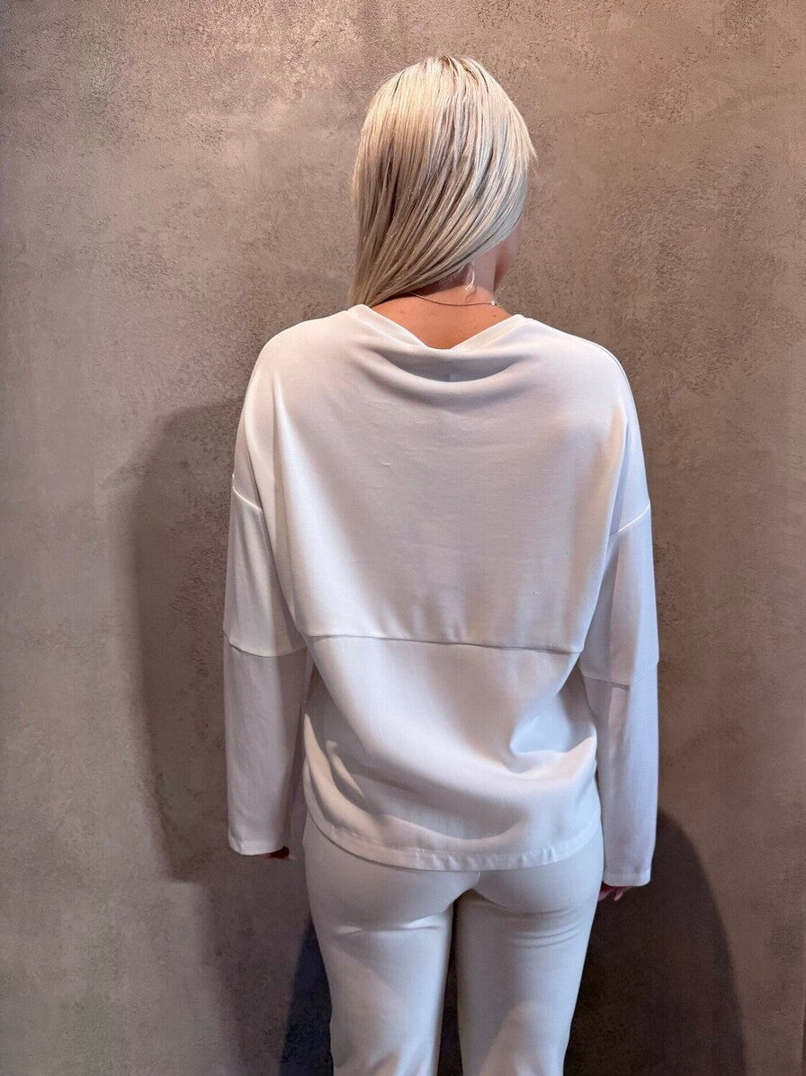 DENNY TOP ECRU - Vesta Donna