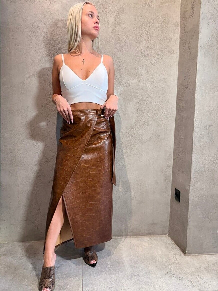 REESE SKIRT TABAC - Vesta Donna