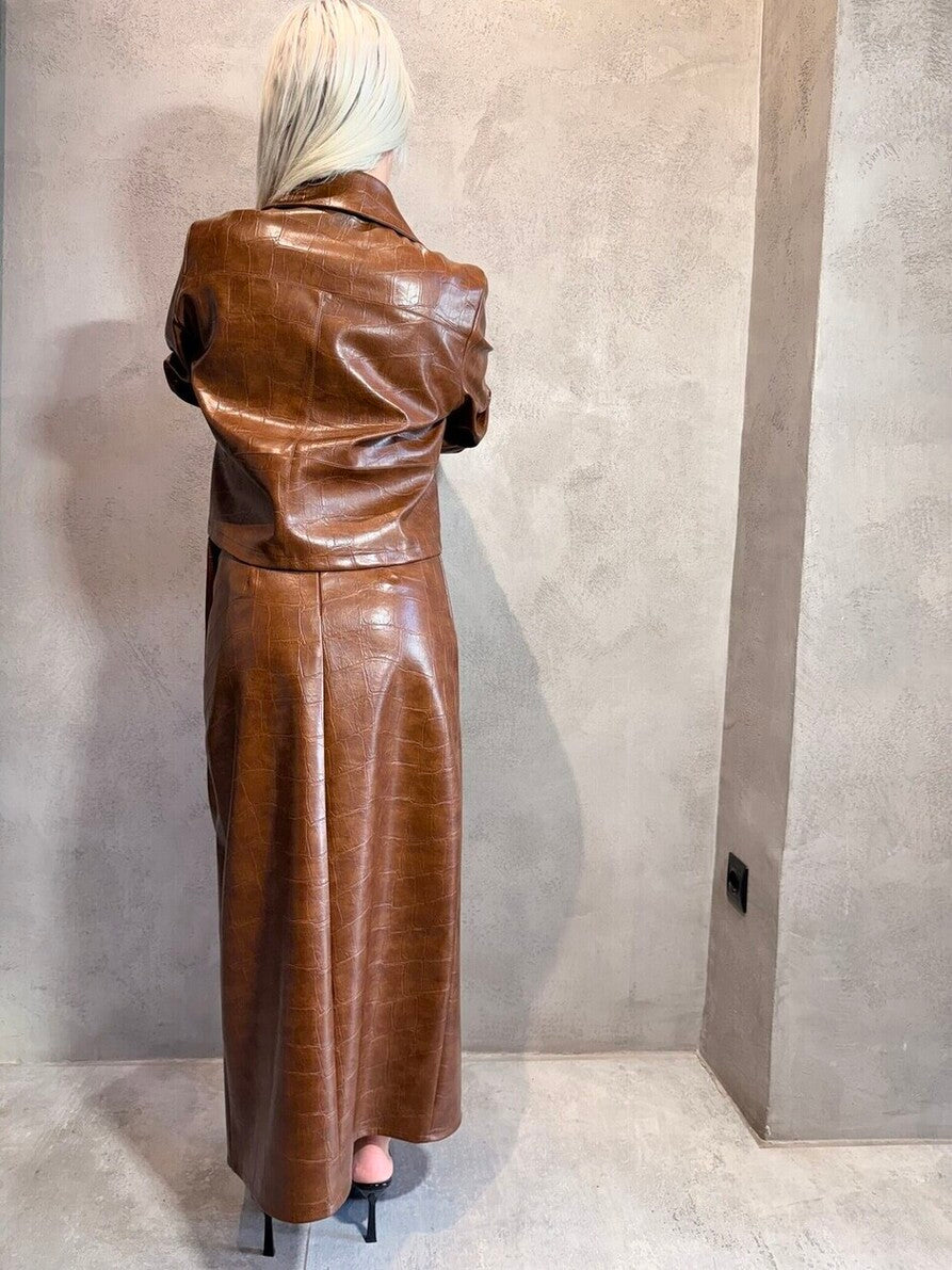 REESE SKIRT TABAC - Vesta Donna