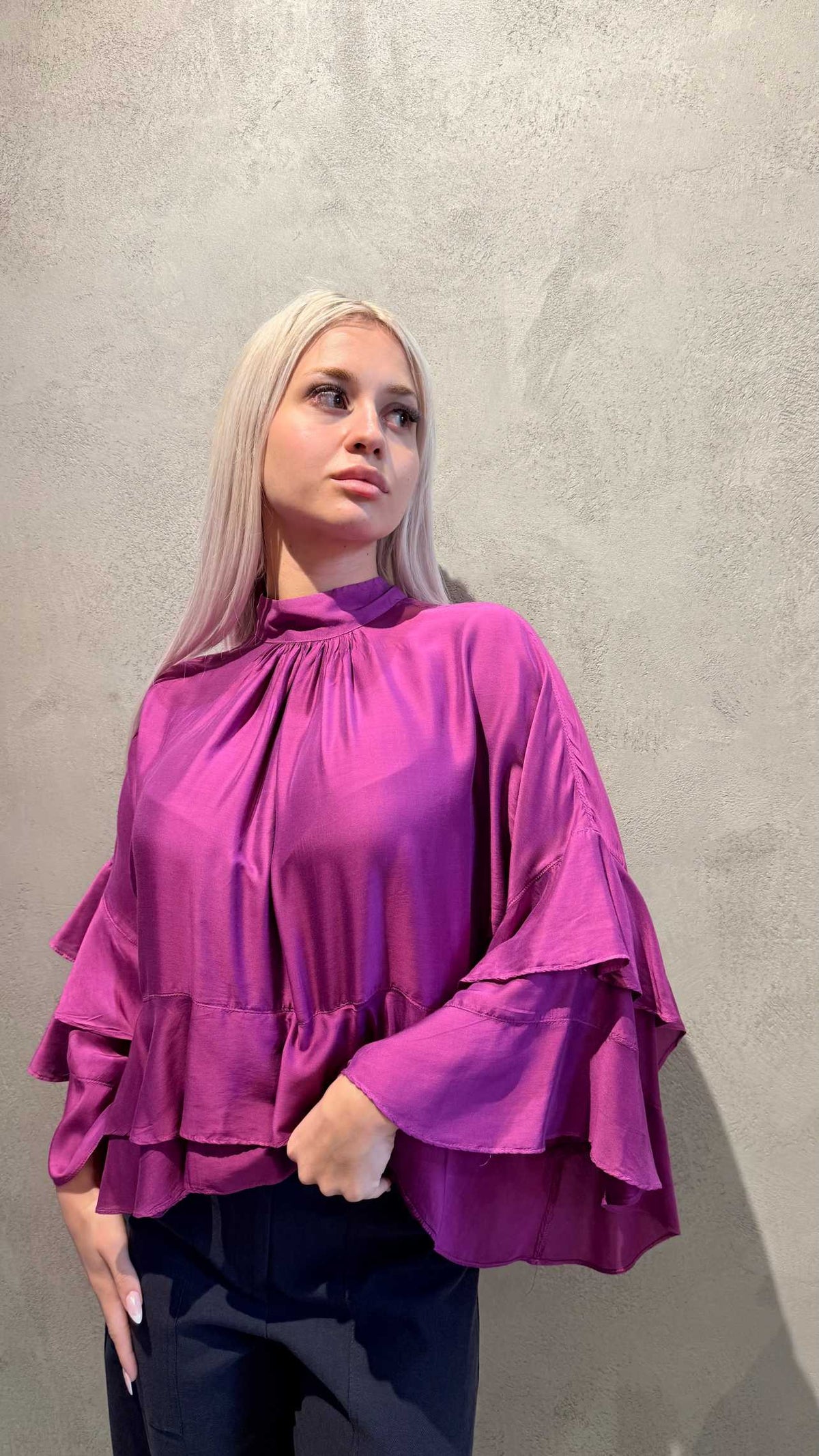 NALA TOP PURPLE - Vesta Donna