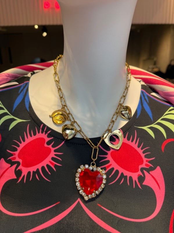 ΚΟΛΙΕ ΑΛΥΣΙΔΑ ΜΕ ΚΟΚΚΙΝΗ ΚΑΡΔΙΑ - Vesta Donna