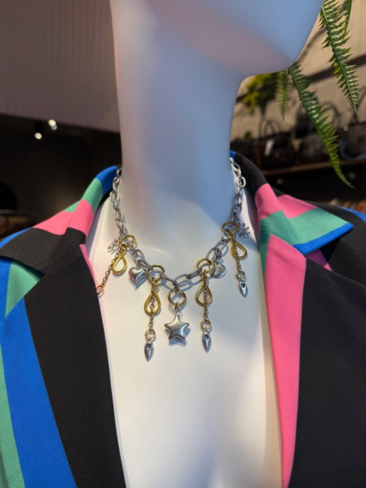 ΚΟΛΙΕ ΑΛΥΣΙΔΑ ΜΕ ΔΙΧΡΩΜΑ ΚΡΕΜΑΣΤΑ - Vesta Donna