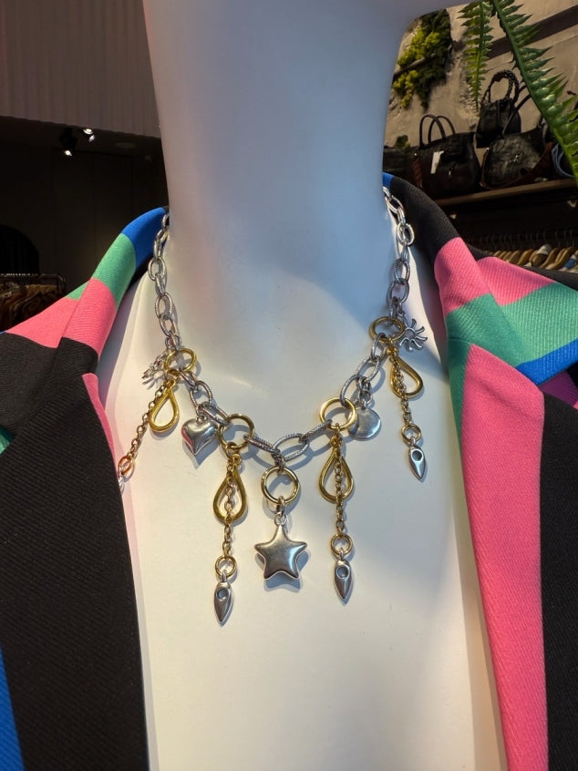 ΚΟΛΙΕ ΑΛΥΣΙΔΑ ΜΕ ΔΙΧΡΩΜΑ ΚΡΕΜΑΣΤΑ - Vesta Donna