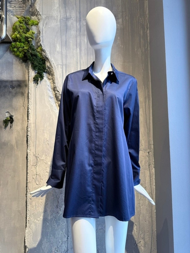 ESTER SHIRT BLUE - Vesta Donna