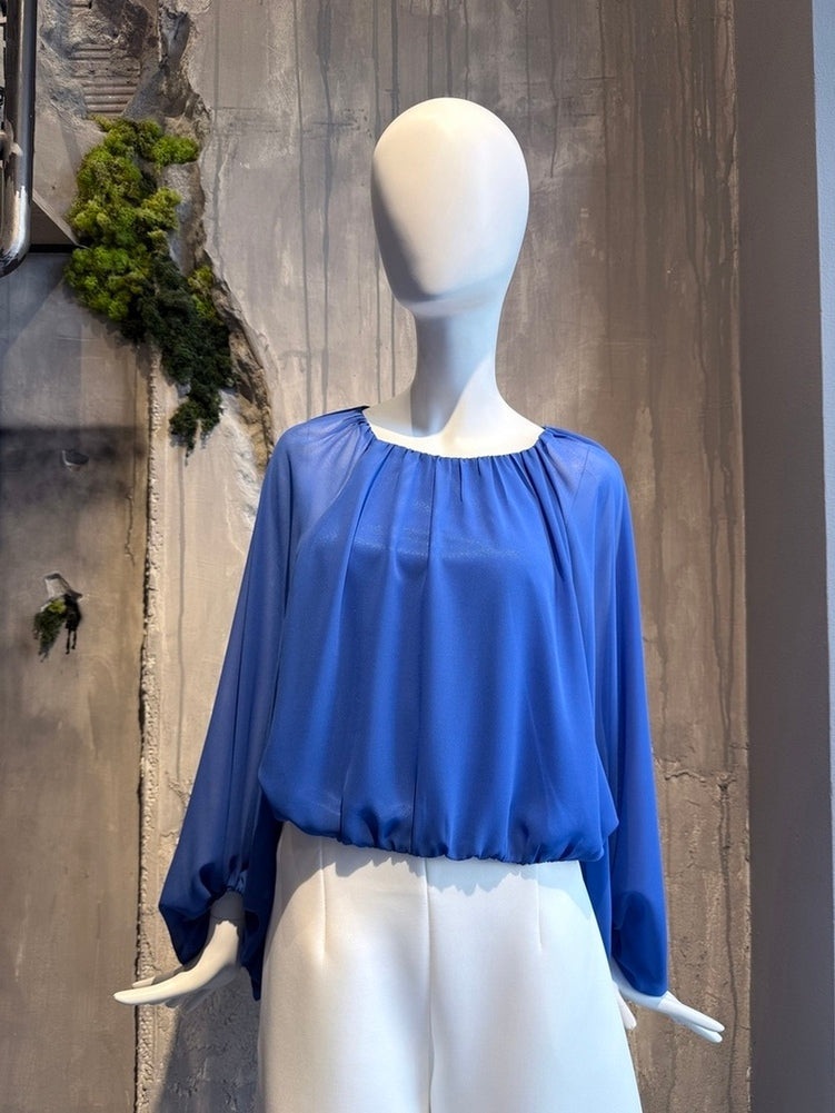 JASMINE TOP BLUE - Vesta Donna