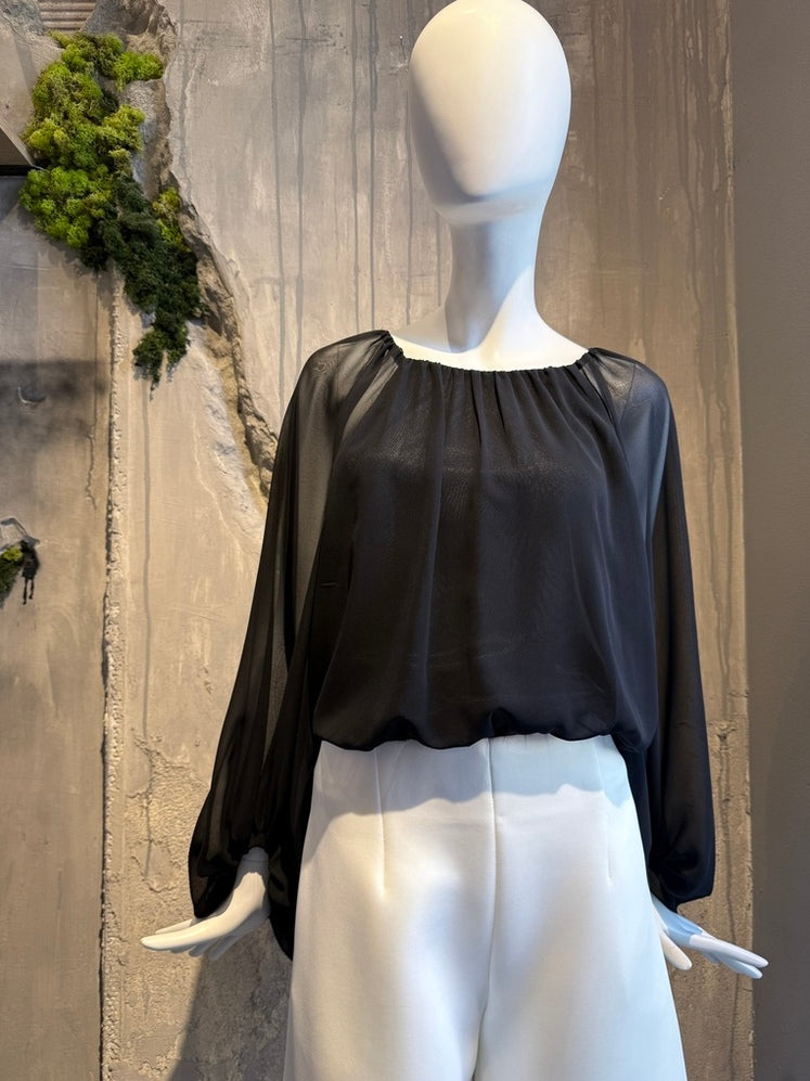 JASMINE TOP BLACK - Vesta Donna