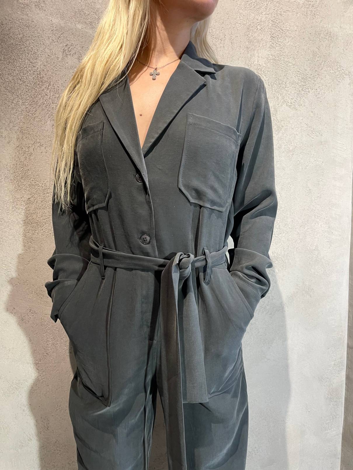 ENNE JUMPSUIT CARBON - Vesta Donna