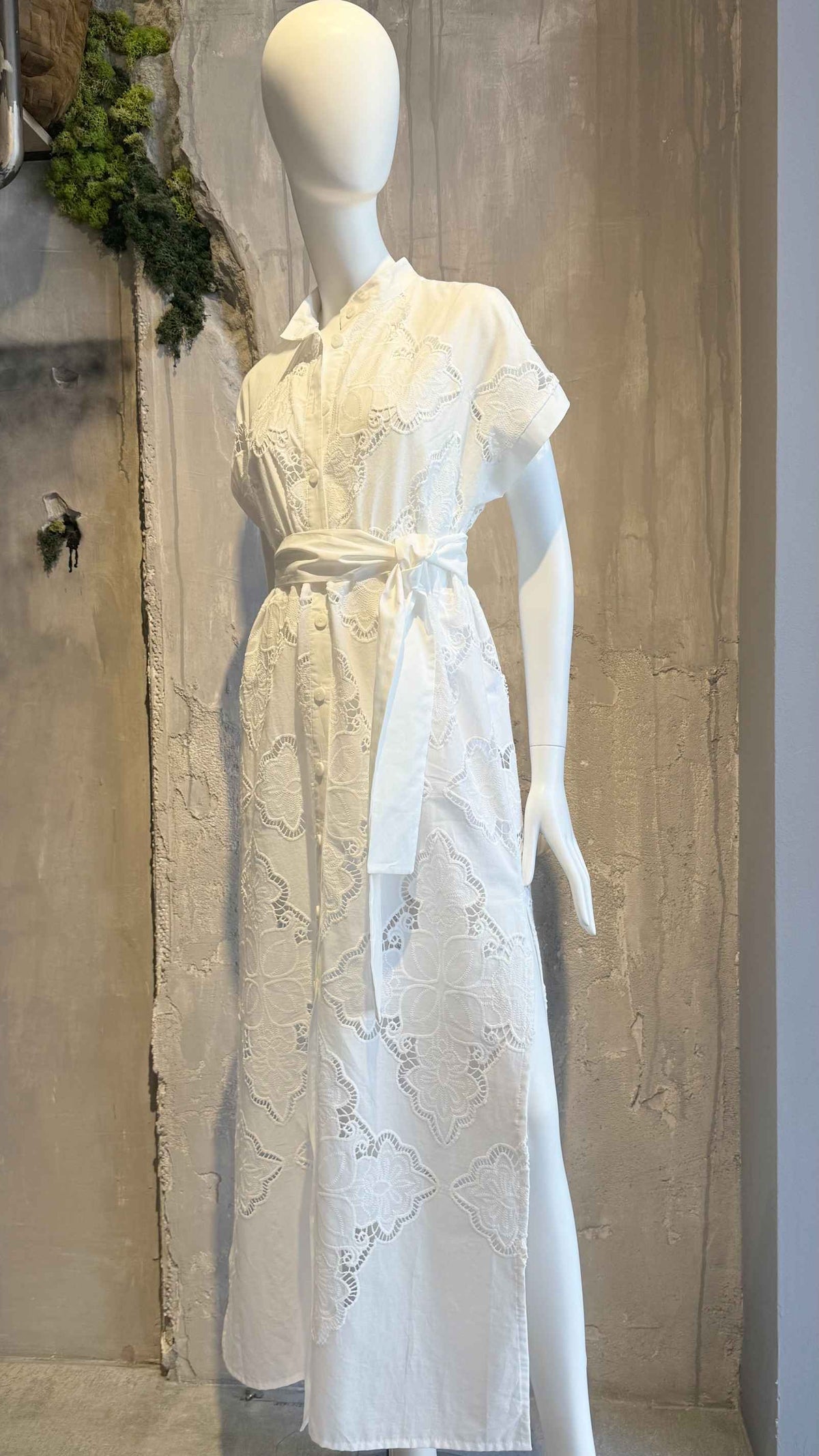 ELECTRA DRESS WHITE - Vesta Donna