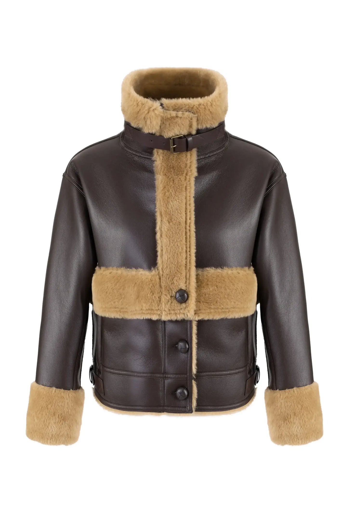 SINTHIA AVIATOR JACKET BROWN