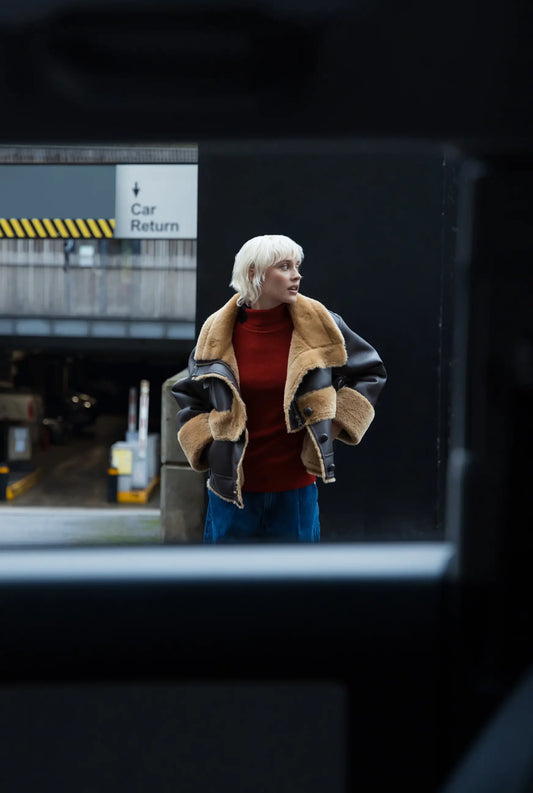 SINTHIA AVIATOR JACKET BROWN