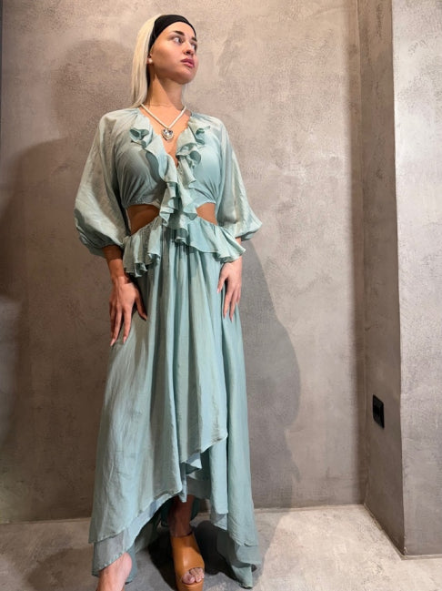 DEMETRA DRESS BLUE - Vesta Donna