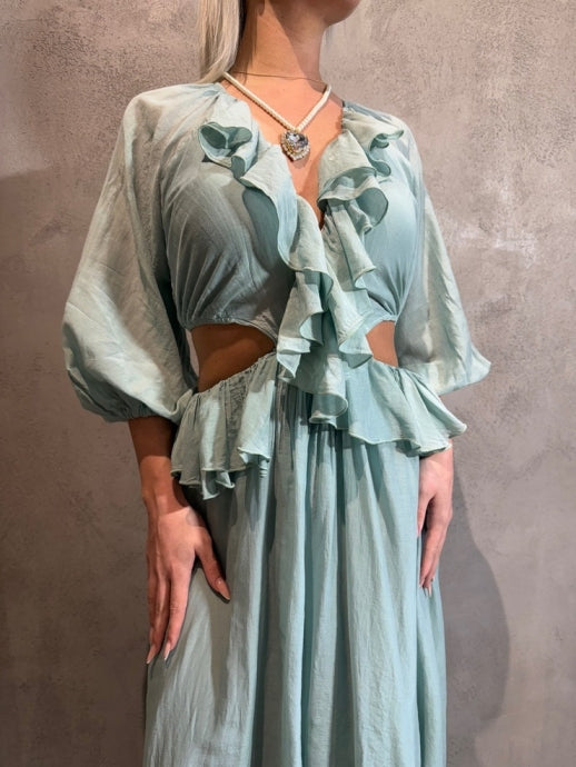 DEMETRA DRESS BLUE - Vesta Donna