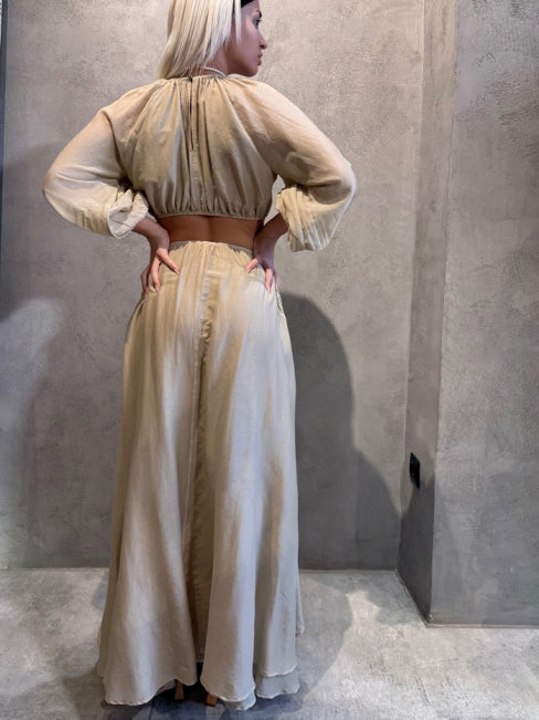 NYSA DRESS BEIGE - Vesta Donna