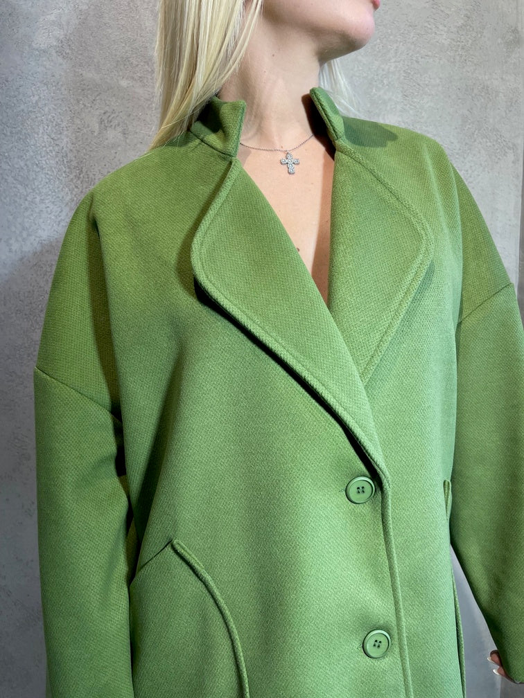 LYDIA COAT OLIVE - Vesta Donna