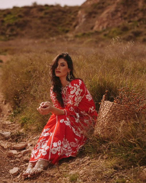 CELIA RED DRESS - Vesta Donna