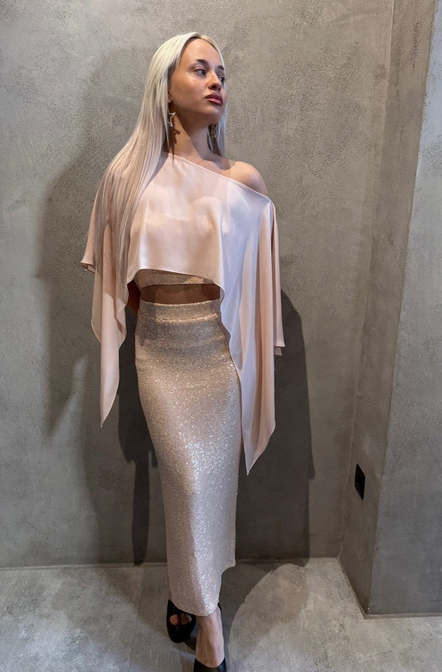 KATHY TOP NUDE - Vesta Donna