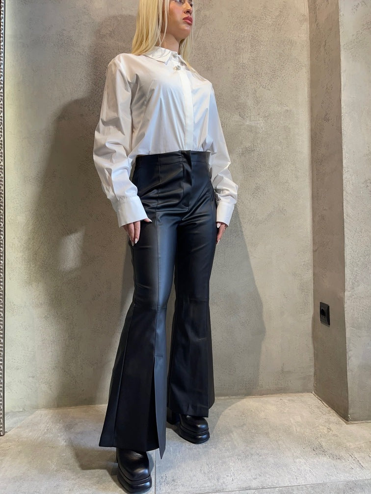 CALLIOPE PANTS BLACK - Vesta Donna