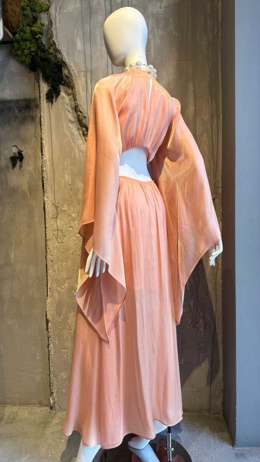 SEEZY CUT OUT DRESS PEACH