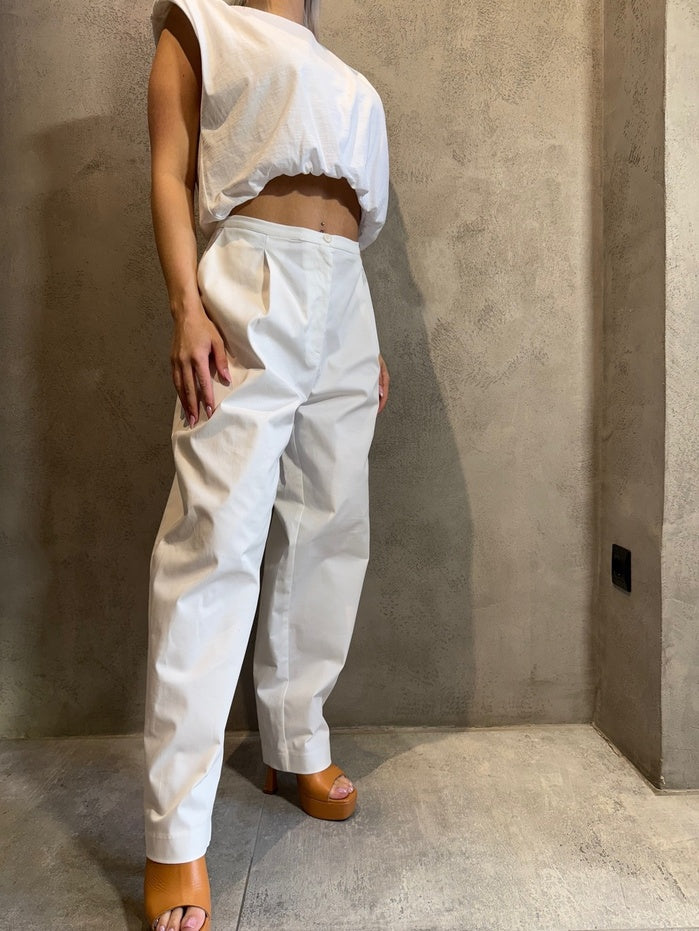KINDRA PANTS WHITE - Vesta Donna