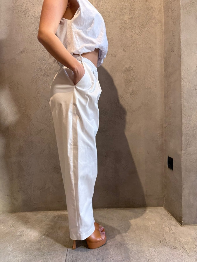 KINDRA PANTS WHITE - Vesta Donna