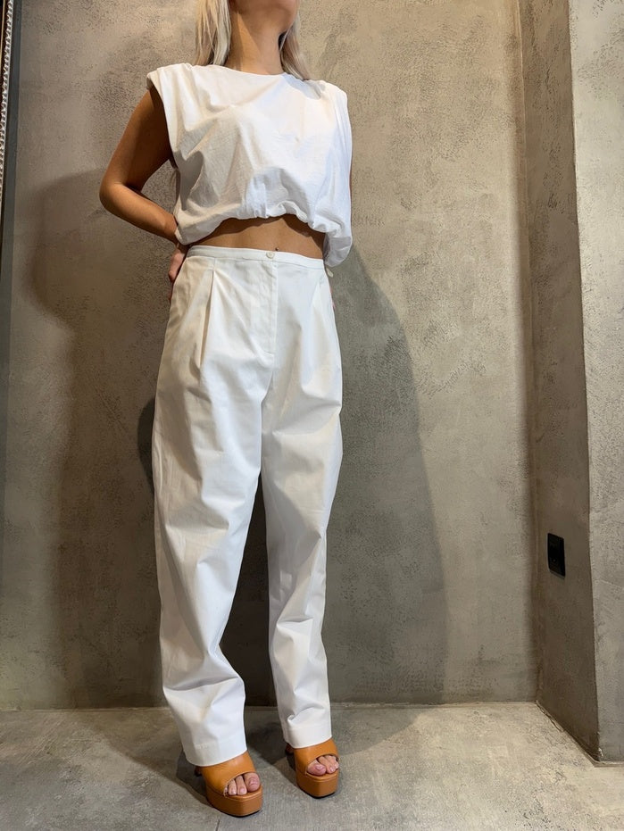 KINDRA PANTS WHITE - Vesta Donna